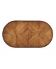 tavolo intarsio iris 110x100 all gamba provenzale - legno - 2 all laterali cm 40 apero 190x100