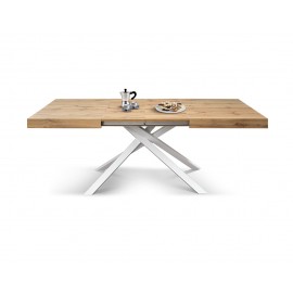 TAVOLO BASE IN METALLO PIANO IN NOBILITATO