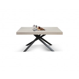 TAVOLO BASE IN METALLO PIANO IN NOBILITATO