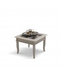 Tavolino L.70 P.70 H.47 legno massello vari colori vari decori