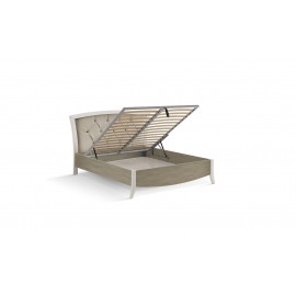 Letto Matrimoniale con testata da imbottire          L.190 P.210 H.129    MDF