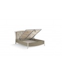 Letto Matrimoniale con testata da imbottire          L.190 P.210 H.129    MDF