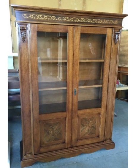 VETRINA legno massello vari colori  L.155 H.210 P.50