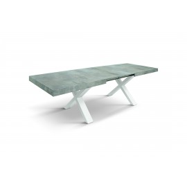 TAVOLO 160x90 2 ALL.40 BASE BIANCA