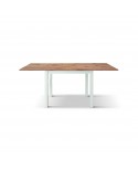 TAVOLO A LIBRO 90x90 BASE BIANCA