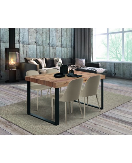 TAVOLO 140x90 2 ALL.40 BASE NERA