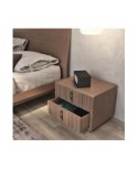 comodino legno massello