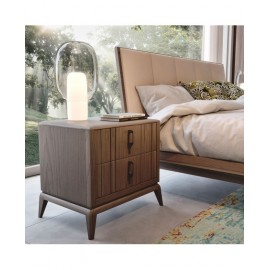 comodino legno massello