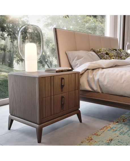 comodino legno massello