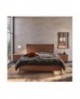 Letto con testata legno (rete 160x200 esclusa)