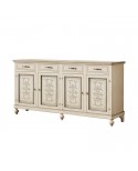 CREDENZA IN LEGNO MASSELLO DECORATA A MANO VARI COLORI E DECORI