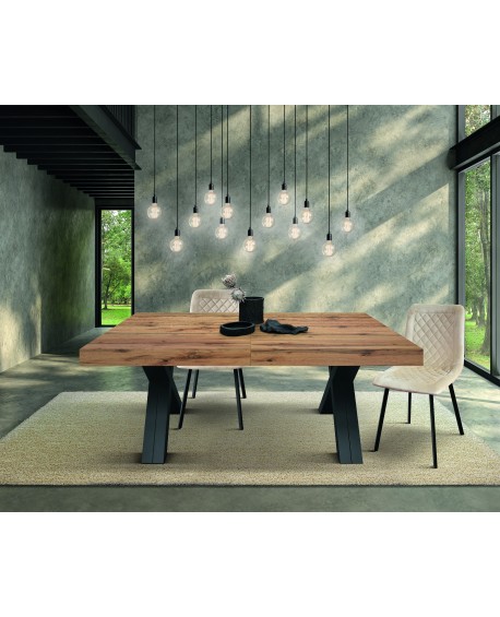 TAVOLO 180x90 6 ALL. 50 BASE NERA