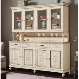 CREDENZA VETRINA BASE + ALZATA