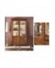 VETRINA 2 PORTE CON BUGNE INTARSIATE L.125 H.207 P.43