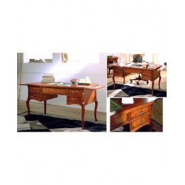 SCRIVANIA IN LISTELLARE GAMBE '700 E ALETTE LATERALI L.140 H.78 P.70