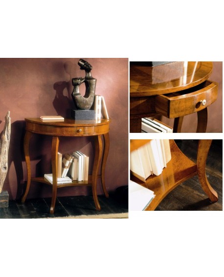 CONSOLLE MEZZALUNA ARMONIA '700 1 CASSETTO L.84 H.80,5 P.41