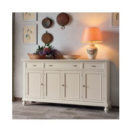 credenza legno massello 4 ante