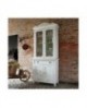 credenza base alzata vetrina legno massello
