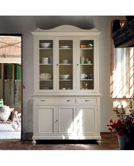 credenza base alzata legno massello