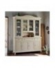 credenza base alzata vetrina legno massello