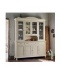 credenza base alzata vetrina legno massello