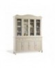 credenza base alzata vetrina legno massello