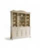 credenza base alzata vetrina legno massello