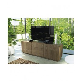 Credenza tre ante in massello e listellare frassino