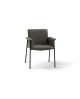 Sedia Imbottita in Similpelle colore Marrone                                   L.62 H.83 P.58 HS.50