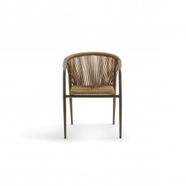 Poltrona in Corda colore Beige                                 L.57 H.77 P.55 HS.46cm.