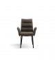 Sedia Imbottita in Similpelle colore Marrone                                   L.67 H.94 P.70 HS.51