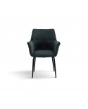 Sedia Imbottita in Tessuto colore Grigio                                   L.64 H.90 P.64 HS.55