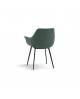 Sedia Imbottita in Similpelle colore Grigio                         L.64 H.84 P.62 HS.48