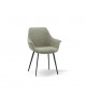 Sedia Imbottita in Tessuto colore Beige                         L.64 H.84 P.62 HS.48