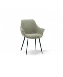 Sedia Imbottita in Tessuto colore Beige                         L.64 H.84 P.62 HS.48