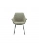 Sedia Imbottita in Tessuto colore Beige                         L.64 H.84 P.62 HS.48