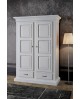 Armario 2 PUERTAS 2 cajones Taraceado SOLID MADERA L 145 P 62 H 204