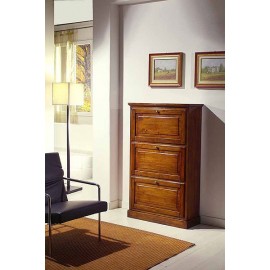 BLANCO zapato de madera