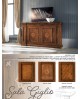 CREDENZA STILE BASSANO INTARSIATA CON CASSETTI legno massello