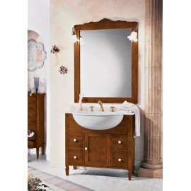 ARREDO BAGNO IN LEGNO MASSESSOLO VARI COLORI CON SPECCHIO