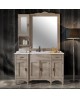 ARREDO BAGNO in legno massello L CM 129 P CM 61 + SPECCHIO VARI COLORI