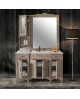 ARREDO BAGNO in legno massello L CM 129 P CM 61 + SPECCHIO VARI COLORI