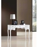 TABLE DESK WOOD MATT WHITE