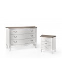 COMO '3 DRAWERS SOLID WOOD
