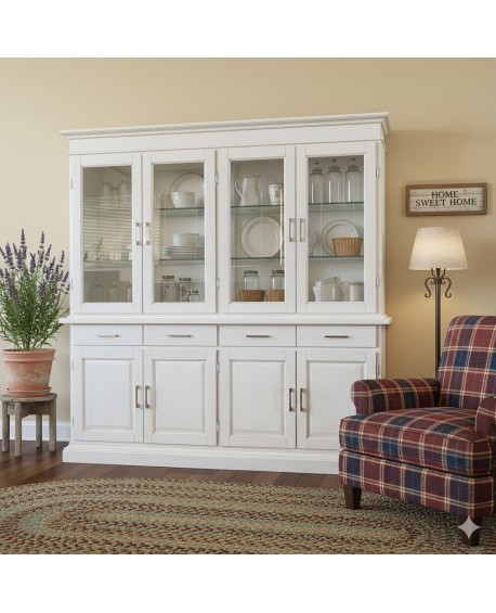 CREDENZA legno massello vari colori  L.210 H.115 P.55