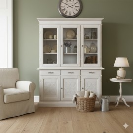 CREDENZA legno massello vari colori  L.210 H.115 P.55