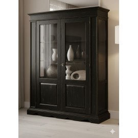 VETRINA legno massello vari colori  L.155 H.210 P.50