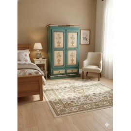 ARMADIO LEGNO MASSELLO DECORATO A MANO COUNTRY VENETO