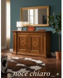 CREDENZA STILE BASSANO INTARSIATA CON CASSETTI legno massello