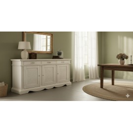 CREDENZA legno massello vari colori  L.230 H.105 P.55